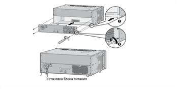 Установка блока питания PSU - атс  iPECS-MG LG-Ericsson