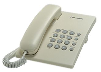 KX-TS2350UAJ проводной аналоговый телефон Panasonic в бежевом цвете цена купить в Киеве
